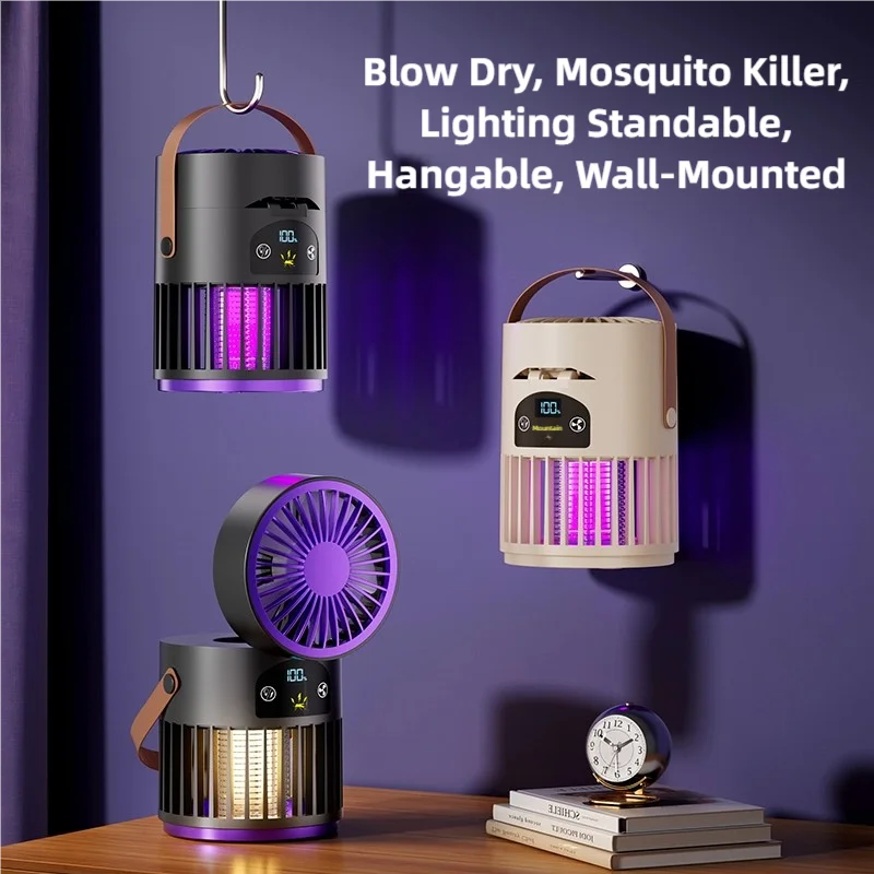 6-in-1 Mosquito Killer Lamp with Fan & Night Light