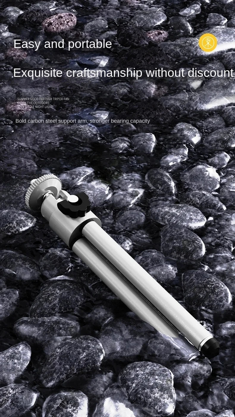 Portable LED Camping Fan - Rechargeable & Cordless