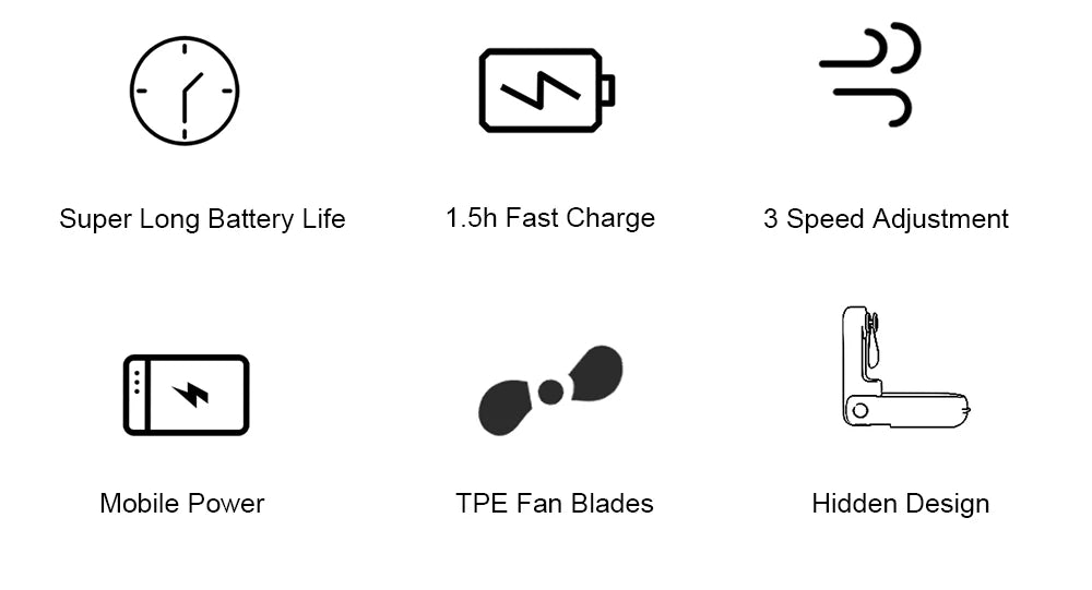 Foldable Rechargeable Fan