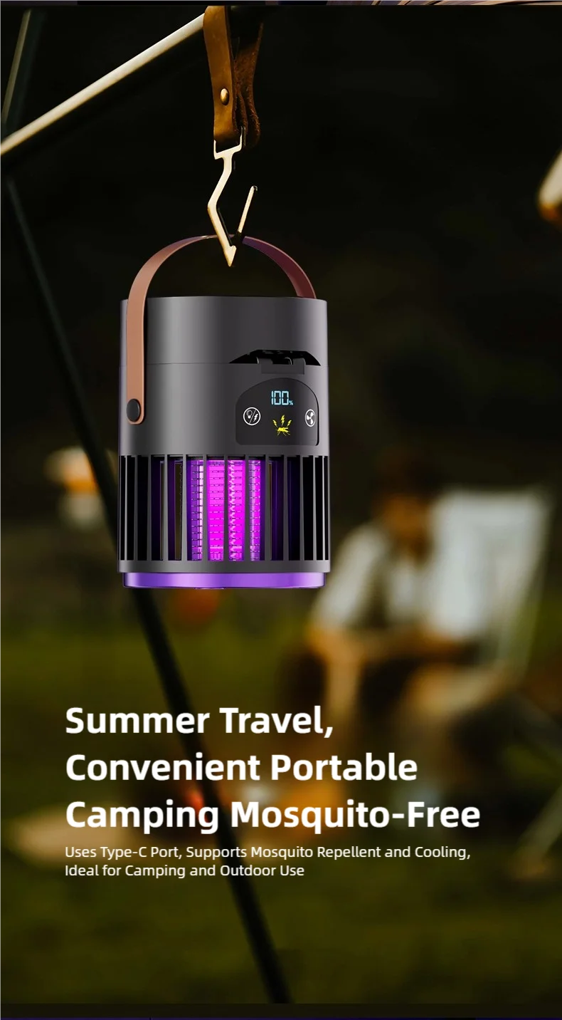6-in-1 Mosquito Killer Lamp with Fan & Night Light